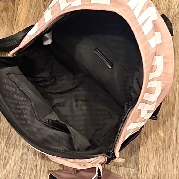 Steve Madden BForce Logo Backpack- Pink main image 5